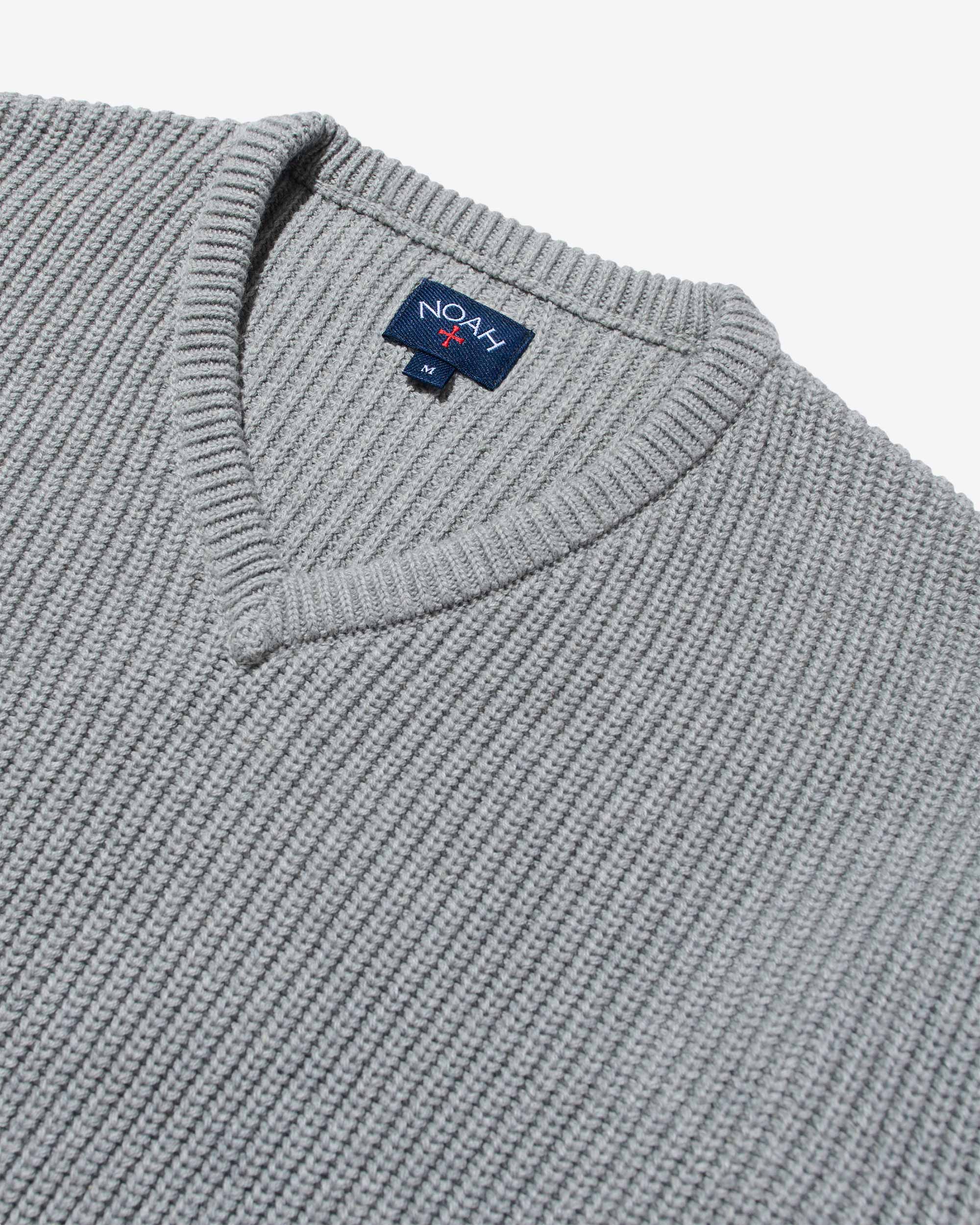 V-Neck Shaker Stitch Sweater