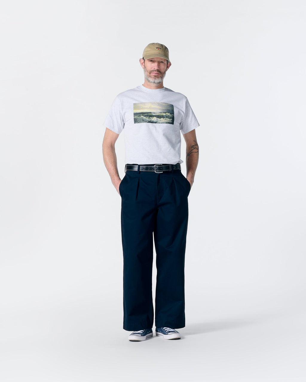 Single-Pleat Baggy Pant