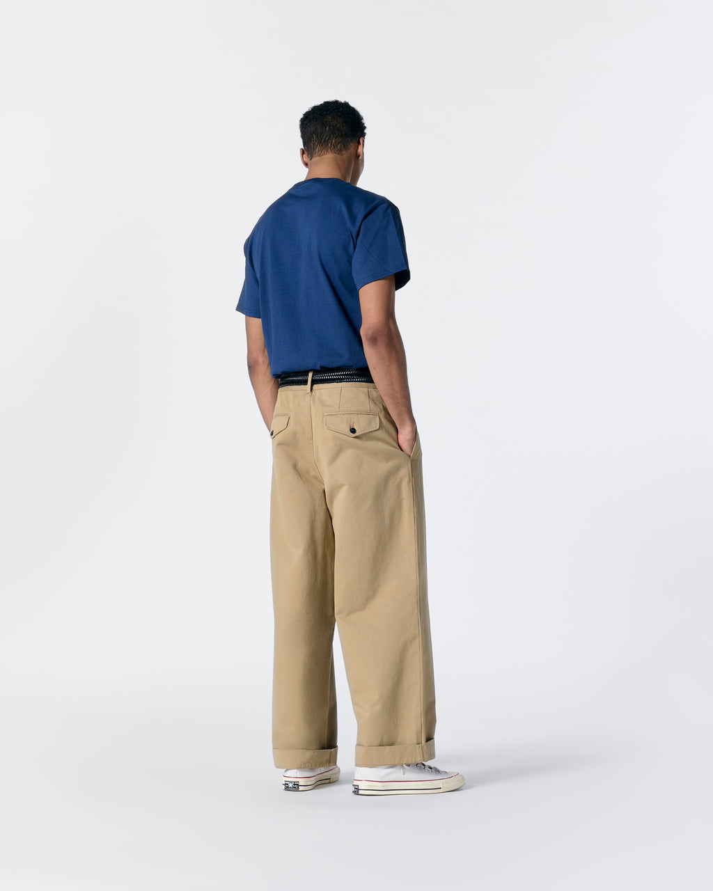 Single-Pleat Baggy Pant