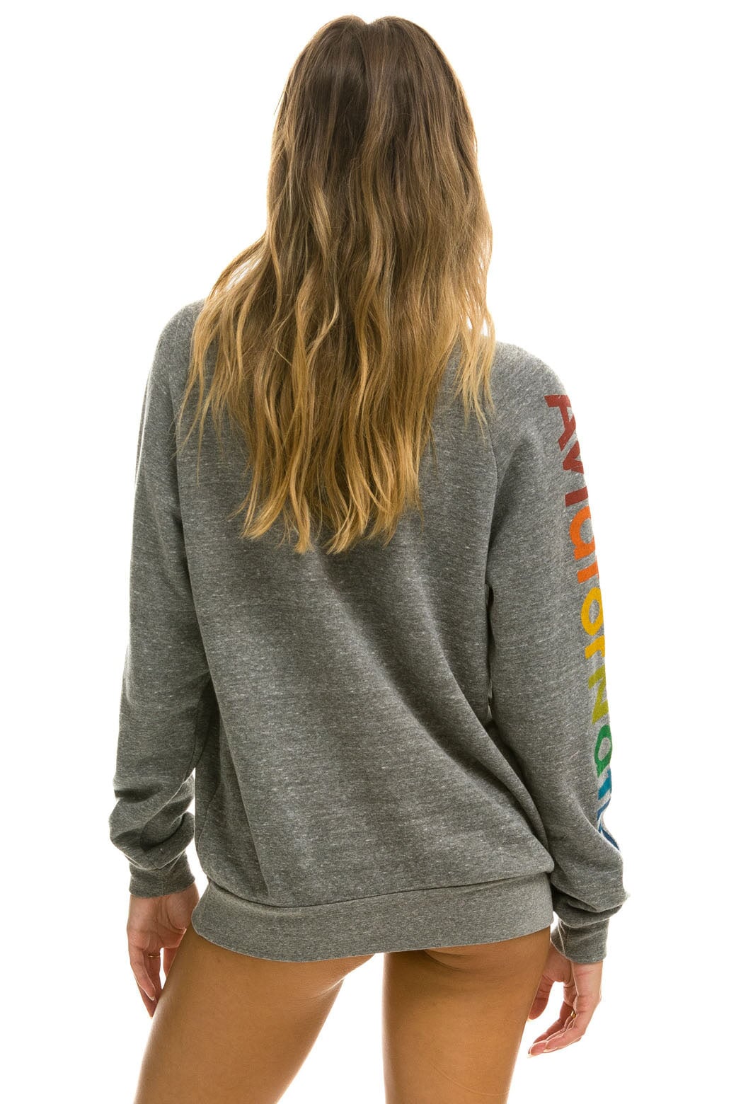 AVIATOR NATION HAMPTONS CREW SWEATSHIRT - HEATHER