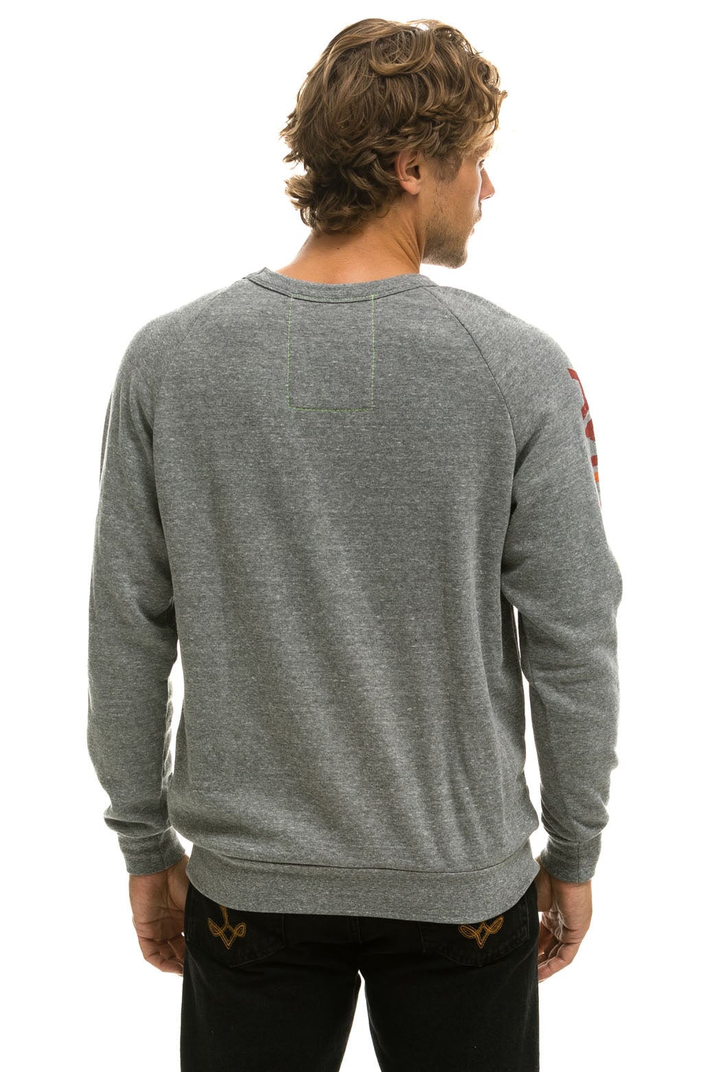 AVIATOR NATION HAMPTONS CREW SWEATSHIRT - HEATHER
