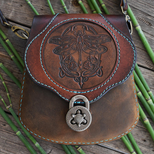 THE BRIGID - Crossbody Bag w/Dragonfly